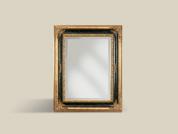 SP6672 - Rectangular framed wooden mirror by Tarocco Vaccari Group - view 2